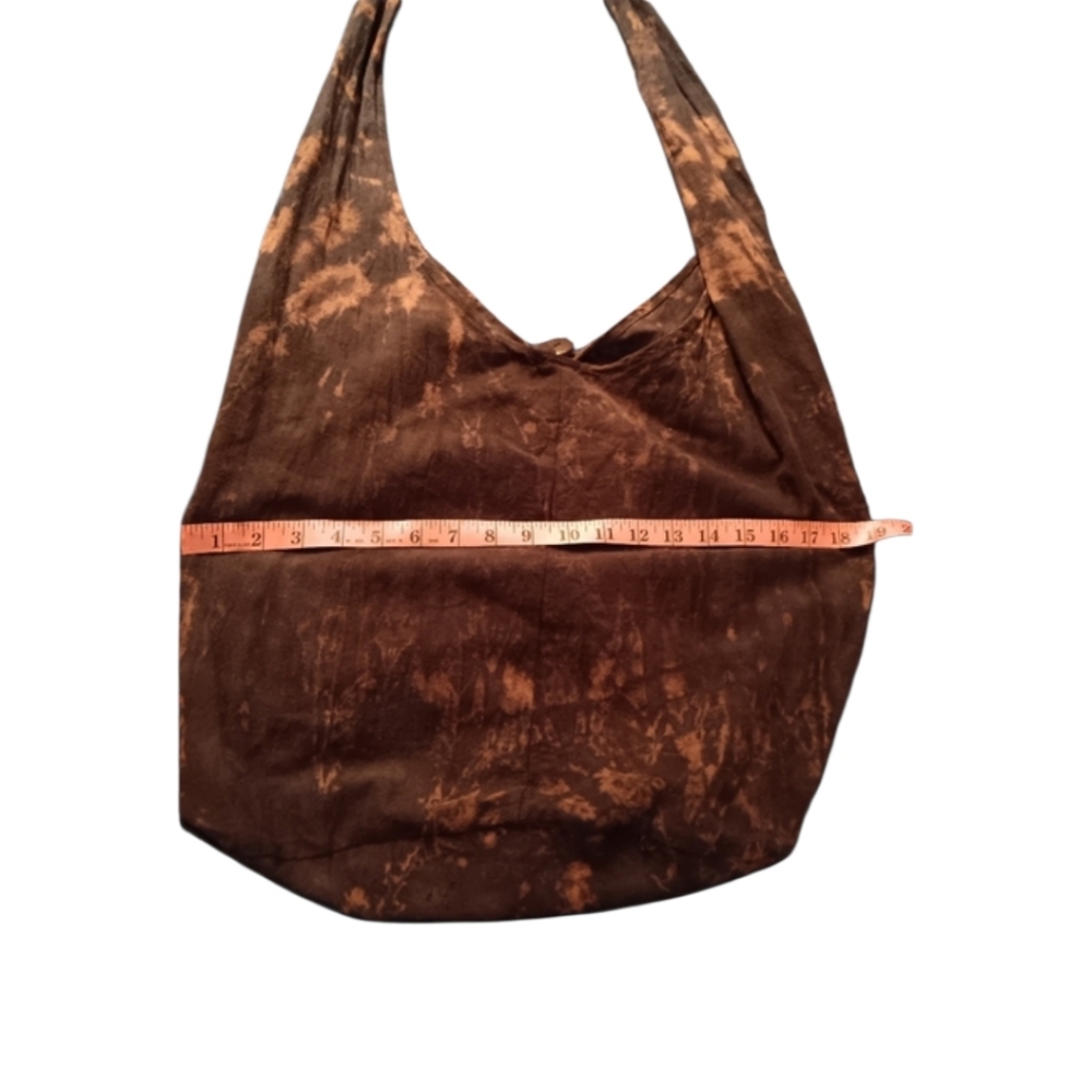 Black Tie-Dye ~ Crossbody Hobo Sling Bag - Picture 2 of 9